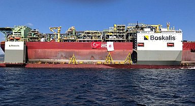 Türkiye'nin ilk yüzer üretim platformu Çanakkale'ye ulaştı