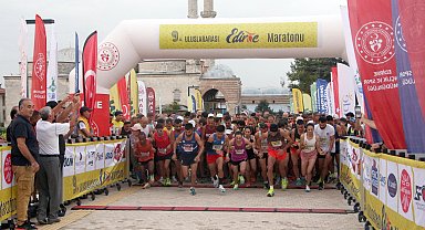 Uluslararası Edirne Maratonu renkli görüntülere sahne oldu
