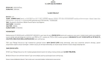 Uyuşturucudan hüküm giyen sanık bulunamayınca karar ilanla tebliğ edildi