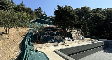 Vaniköy'de yıkım tamamlanan bölge ağaçlandırılacak