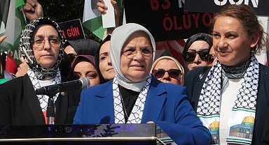 AK Parti'li kadınlardan Filistin'e destek açıklaması