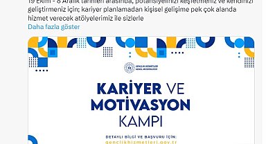Bakan Bak açıkladı, Kariyer ve Motivasyon Kampları başlıyor