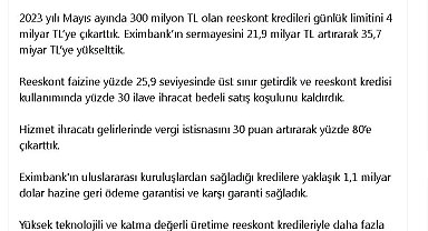 Bakan Şimşek: İhracata güçlü desteğimiz devam edecek