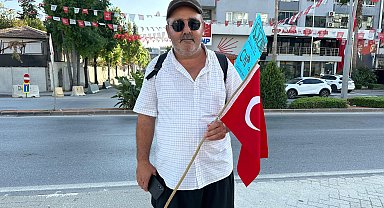 Belediyedeki işinden haksız yere çıkarıldığı iddia etti; Ankara'ya yürümeye başladı