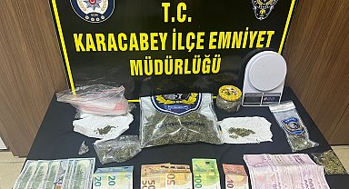 Bursa'da uyuşturucu operasyonunda yakalanan 5 kişiden 3'ü tutuklandı