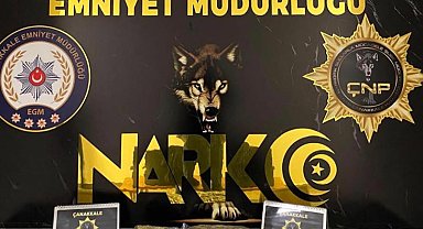 Çanakkale'de durdurulan otomobilde 2 kilo skunk ele geçirildi; 3 tutuklama