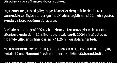 Cevdet Yılmaz: Cari açığın azalmaya devam edeceğini öngörüyoruz