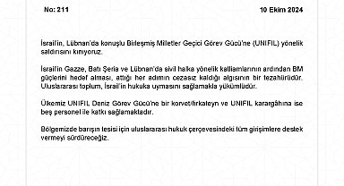 Dışişleri Bakanlığı'ndan İsrail'in UNIFIL Karargâhına yaptığı saldırıya kınama