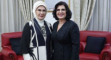 Emine Erdoğan, Arnavutluk Cumhurbaşkanı'nın eşi Armanda Begay ile görüştü