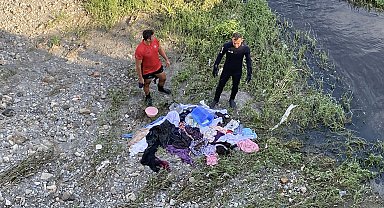 Irmakta ceset ihbarından kıyafet çıktı