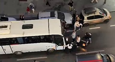 İstanbul- Arnavutköy'de düğün konvoyunda korna çalma kavgası kamerada