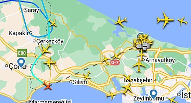 İstanbul-Uçaklar CB bulutları nedeniyle havada tur atıyor