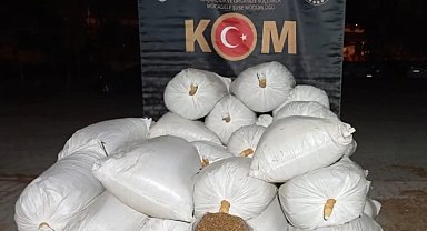 Kayseri'de 1 ton 760 kilo kaçak tütün ele geçirildi