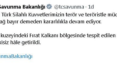 MSB: Suriye'nin kuzeyinde 4 terörist etkisiz hale getirildi