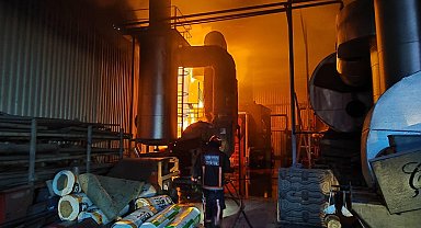 Sakarya'da fabrikada çıkan yangın, büyümeden söndürüldü