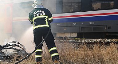 Sivas'ta tren kazası tatbikatı, gerçeği aratmadı