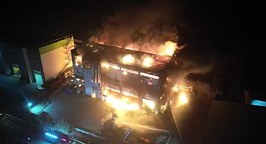 Tekirdağ'da fabrika yangını