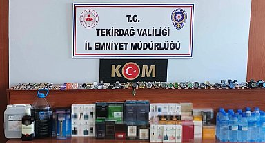 Tekirdağ'da sahte içki operasyonu; 3 gözaltı