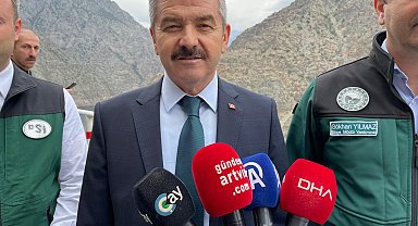 Yusufeli Barajı'nı gezen Vali Ergün: Artvin bir hidro-su, yeşillik ili