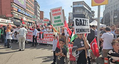 Zonguldak'ta Filistin'e destek yürüyüşü