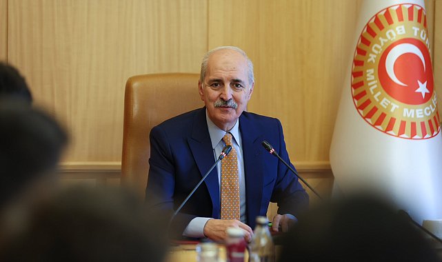 TBMM Başkanı Kurtulmuş, Bakan Göktaş ve çocukları kabul etti