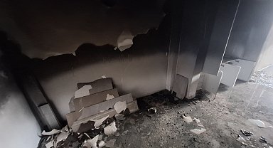 3 katlı binanın bodrum katında çıkan yangında 8 kişi dumandan etkilendi