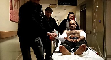 Ağaç soyma makinesine kollarını kaptıran işçi yaralandı