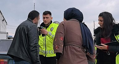Alkollü sürücü, polise zor anlar yaşattı