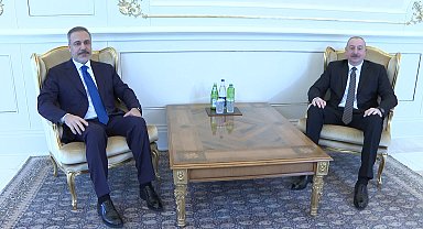Bakan Fidan, Azerbaycan Cumhurbaşkanı Aliyev tarafından kabul edildi
