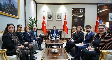 Cevdet Yılmaz, BM Mülteciler Yüksek Komiseri Grandi ile bir araya geldi