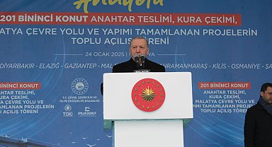 Cumhurbaşkanı Erdoğan: Deprem konutlarının yüzde 45'i tamamlandı