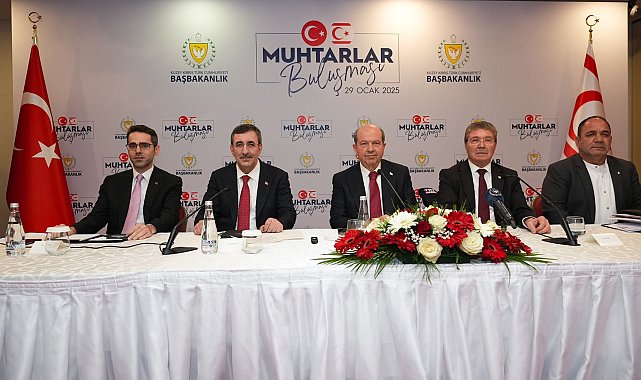Cumhurbaşkanı Yardımcısı Yılmaz, KKTC'de muhtarlar ile bir araya geldi