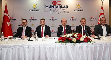 Cumhurbaşkanı Yardımcısı Yılmaz, KKTC'de muhtarlar ile bir araya geldi