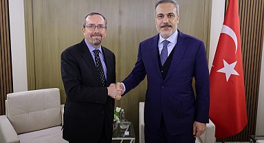 Dışişleri Bakanı Fidan, ABD Dışişleri Bakanlığı Siyasi İşler Müsteşar Vekili John Bass'ı kabul etti