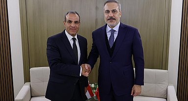 Dışişleri Bakanı Fidan, Mısır Dışişleri Bakanı Abdulati ile bir araya geldi