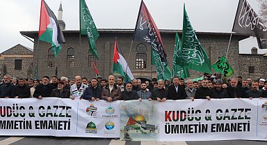 Diyarbakır ve Mardin'de cuma namazı sonrası İsrail protestosu