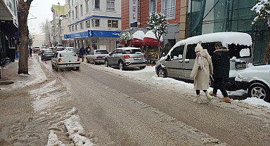 Edirne'de kar yağışı