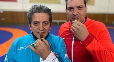 Güreş hakemliği yapan ve 'altın düdük' ödülü alan 3 baba-oğuldan biri Yücel Ailesi