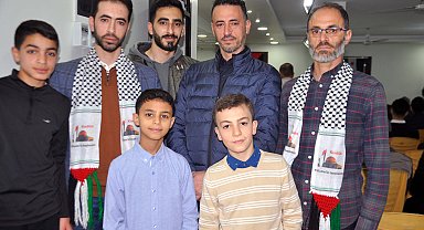 Hatay'daki Filistinlilerin ateşkes sevinci