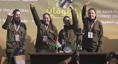 IDF, serbest bırakılan 4 İsrailli kadın asker esiri teslim aldı