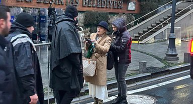 İstanbul -Beşiktaş Belediyesi önünde güvenlik önlemi