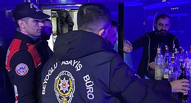 İstanbul- Beyoğlu'nda işletmelere sahte içki denetimi; 70 işyeri kontrol edildi, 9'una işlem yapıldı