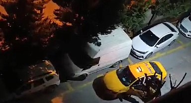 İstanbul- Esenyurt'ta taksici ile yolcusu kavga etti; site güvenliği izledi