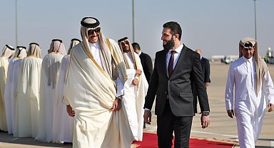 Katar Emiri Al Sani, Suriye'yi ziyaret eden ilk lider oldu