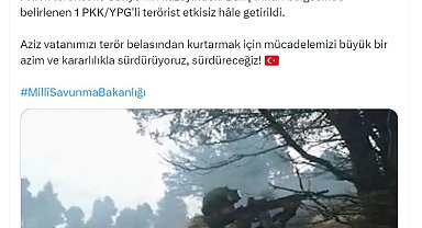 MSB: 4 terörist etkisiz hale getirildi