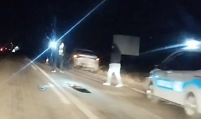 Otomobil ile çarpışan motosikletin kasksız sürücüsü öldü