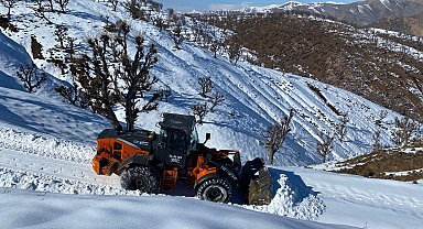 Sason'da 14 yerleşim yerinin yolu kardan kapandı