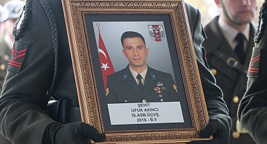 Şehit astsubay, son yolculuğuna uğurlandı