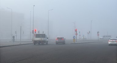 Sivas'ta yoğun sis etkili oldu