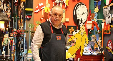 Tarihi çarşıda kurduğu atölye ile 'masal dünyası' yarattı